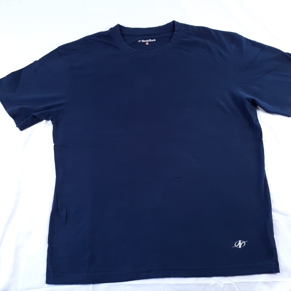 Nordic Track Navy Blue T-Shirt Size XL